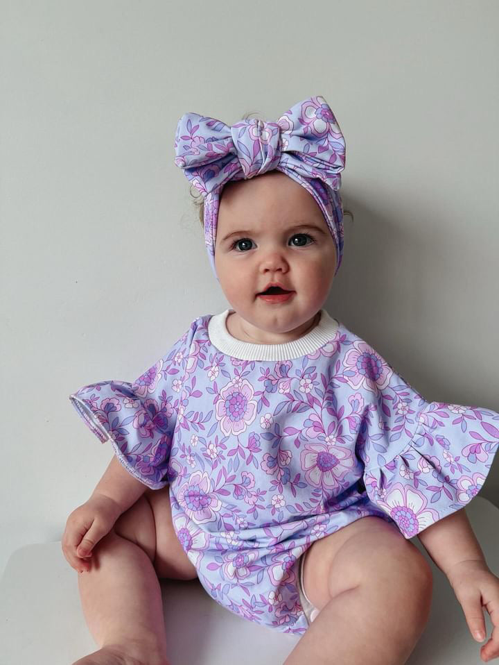 Oversized Bow Headband, Top Knots, Baby Girl Bow: Pretty Purple