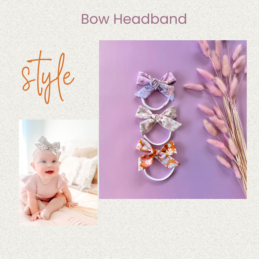 Bow Headband: Please select fabric