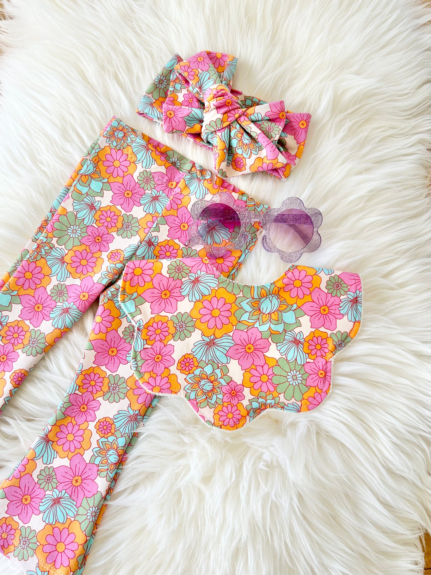 Adorable Floral Flare Pants for Babies & Toddlers: Calliope