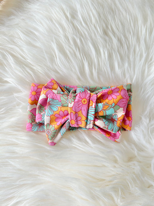 Oversized Bow Headband, Top Knots, Baby Girl Bow: Calliope