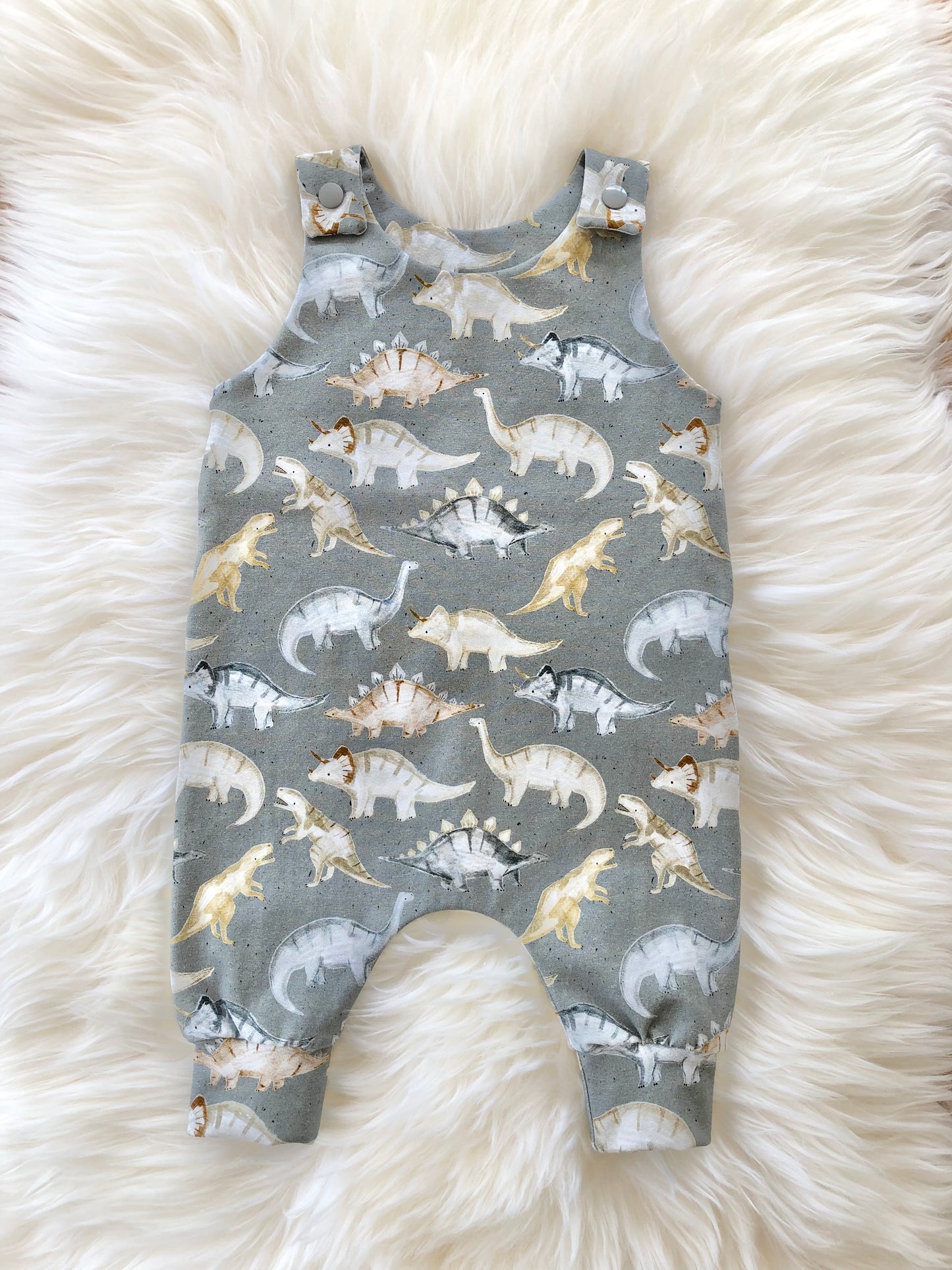 Harem romper: Dinosaur Grey