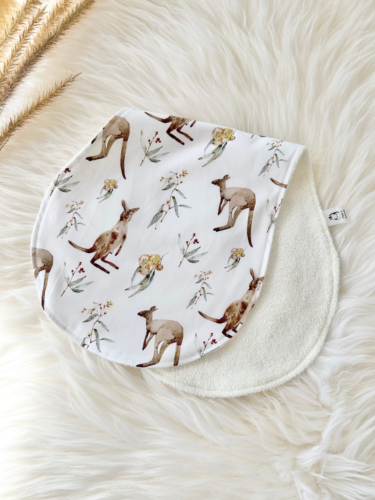 Kangaroo Baby Burp Cloth